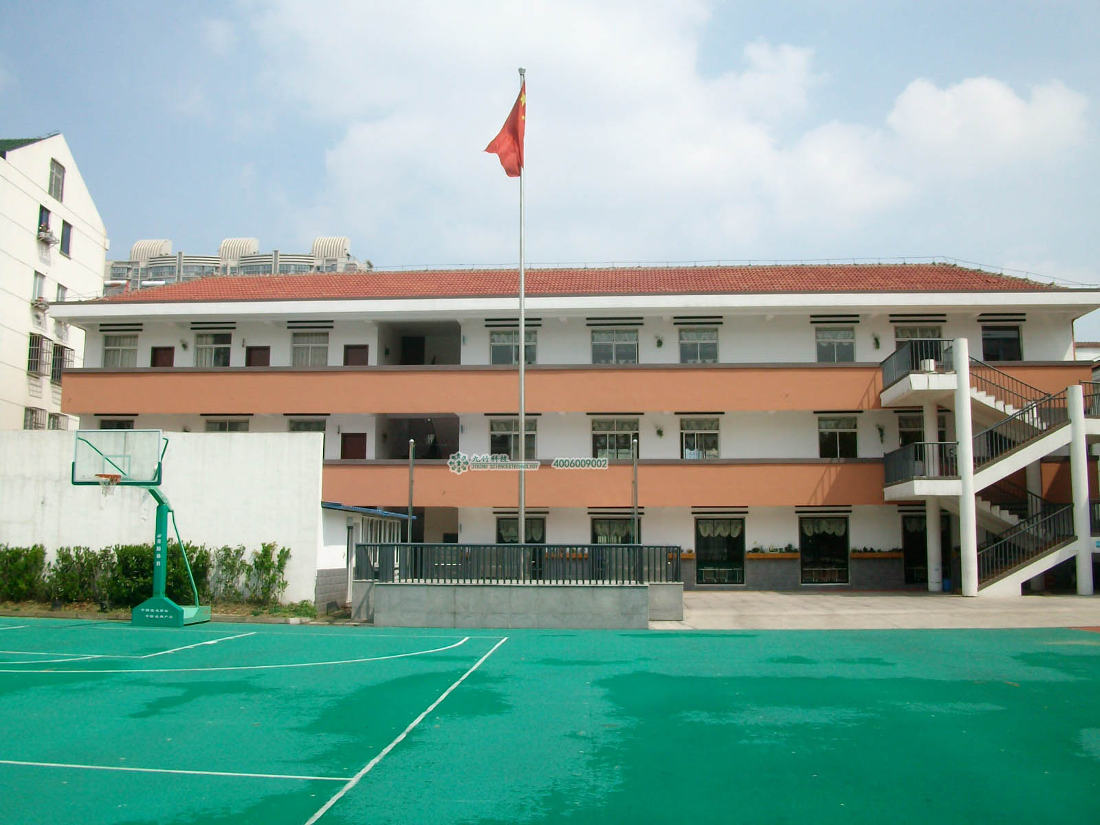 實驗小學北校區旗桿